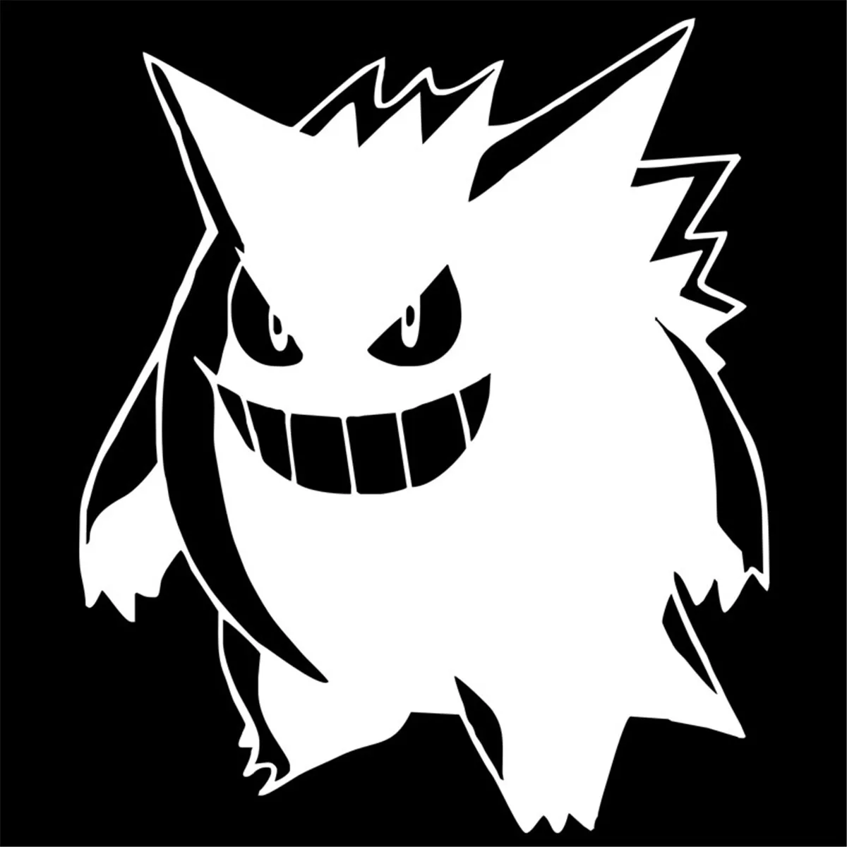 Покемон Призрак Gengar автомобиль автомобильная виниловая ноутбук Мотоцикл Окно