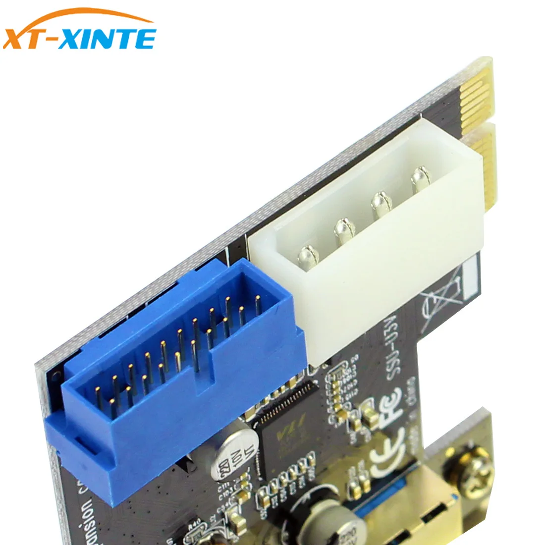 USB3.0 PCIE адаптер 2 порта USB к x1 передняя панель 20pin PCI e Express плата расширения