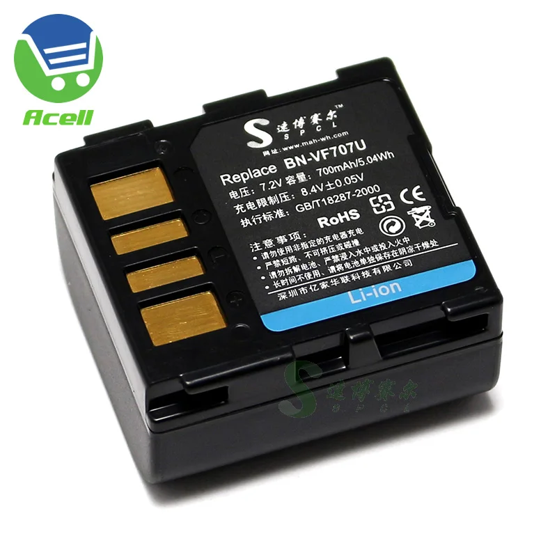 BN VF707U батарея для JVC GZ MG20 MG21 MG24 MG26 MG27 MG30 GR X5AA X5AC X5AG X5AH D320 D340 D350 D290 D270 DF570|Цифровые
