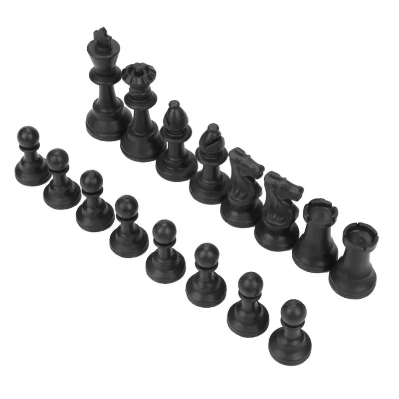 32Pcs/Set International Chess Pieces Plastic Complete Chessmen Black White 2019 Word Party Game Toys | Игрушки и хобби