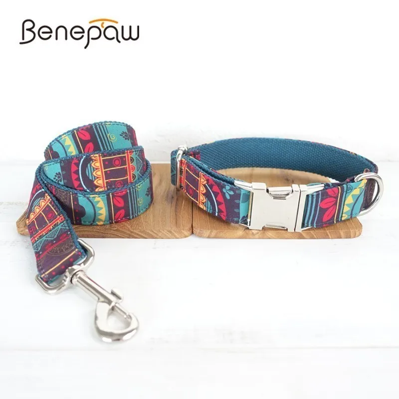 Benepaw красочный собачий ошейник набор поводков ручной работы маленькая