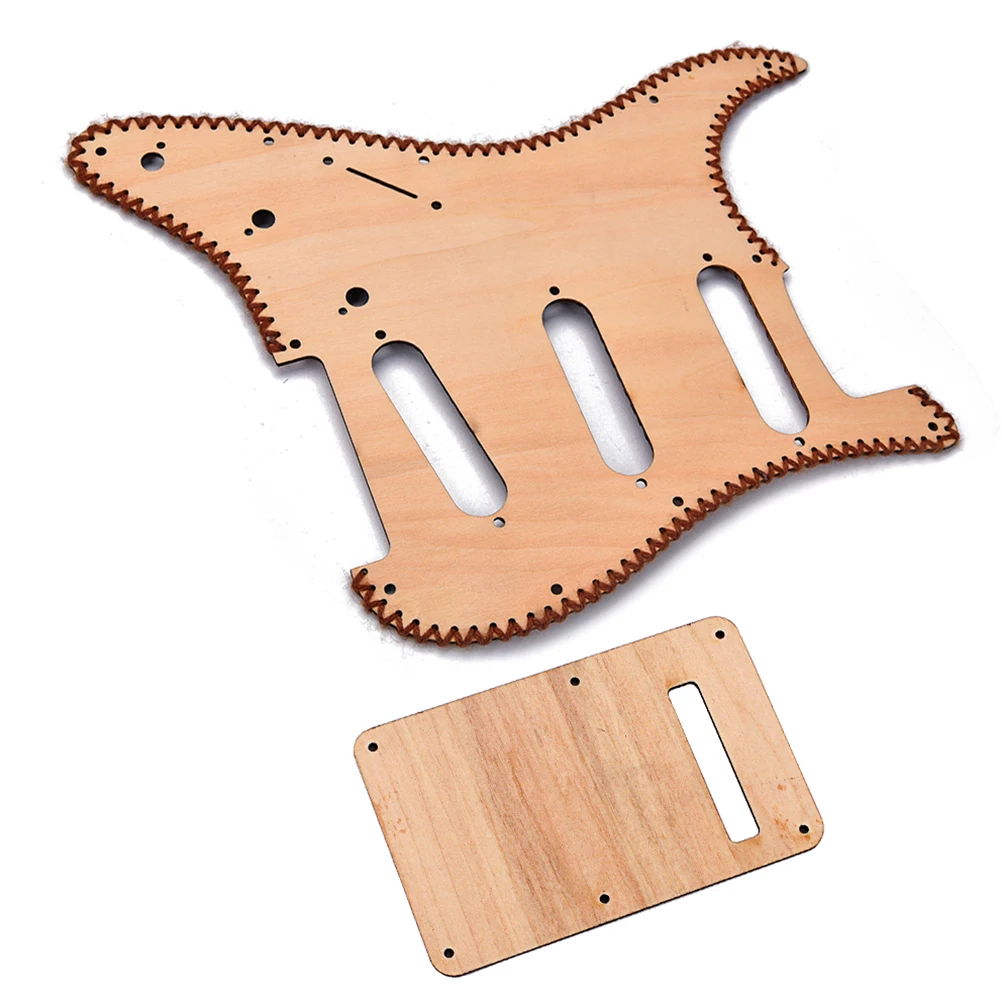 Клен дерево одна катушка Pickguard пикапы и задний кожух набор для fender Stratocaster