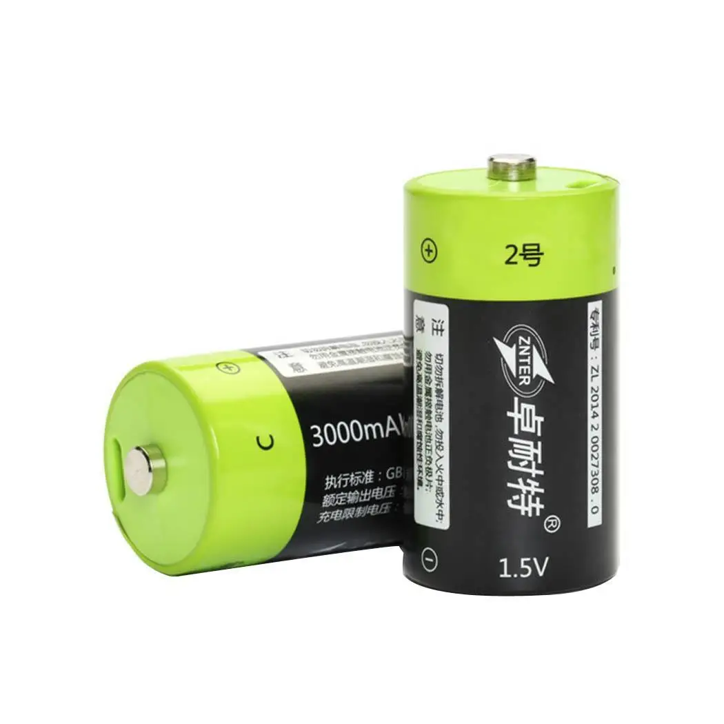 C РАЗМЕРЫ 3000 мАч Multi Функция литиевых перезаряжаемые 1 5 в 2A USB около часов батарея