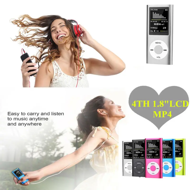 Портативный мультимедийный плеер в стиле IPod 1 8 дюйма ЖК-дисплей MP3 MP4 музыка видео