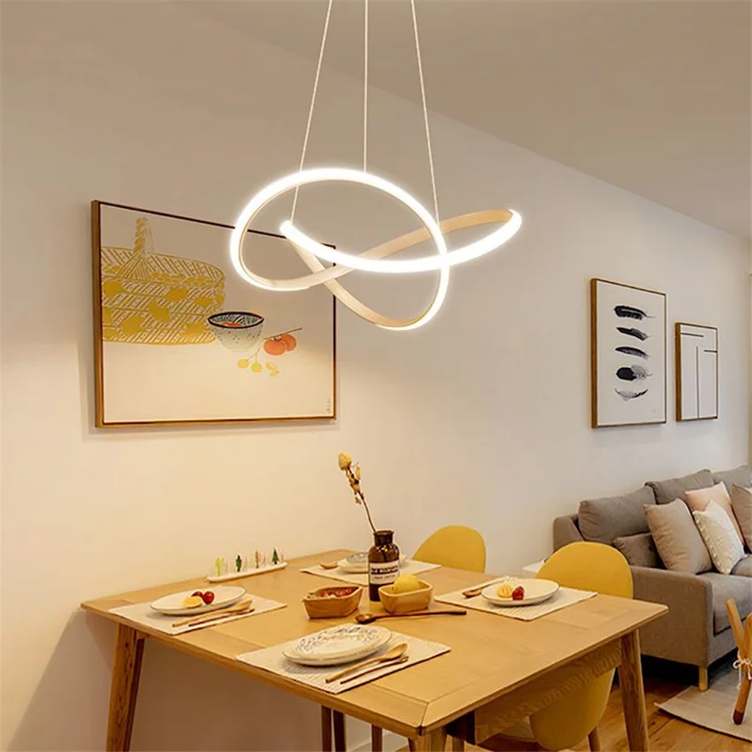 Современный Лофт кофе/Белая светодиодная люстра лобби отеля гостиной ресторана