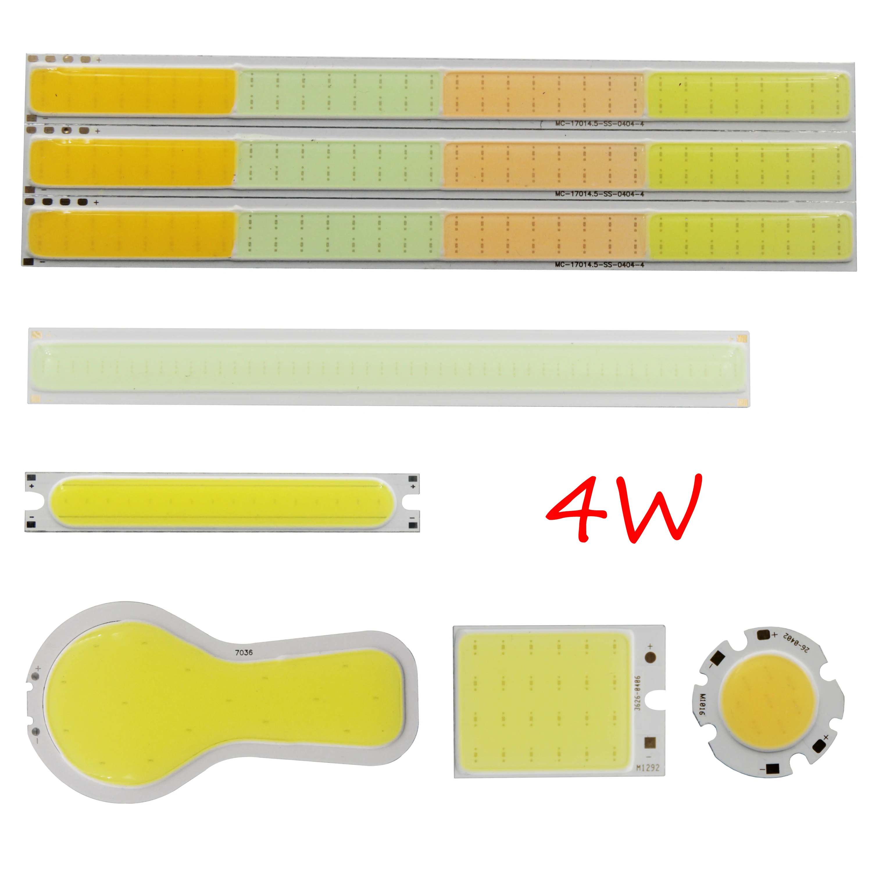 

[ALLCOB] MIX 4W 3V 12V 14V led cob lamp light emitting diode panel round cob for bulb cob led bar strip chip source