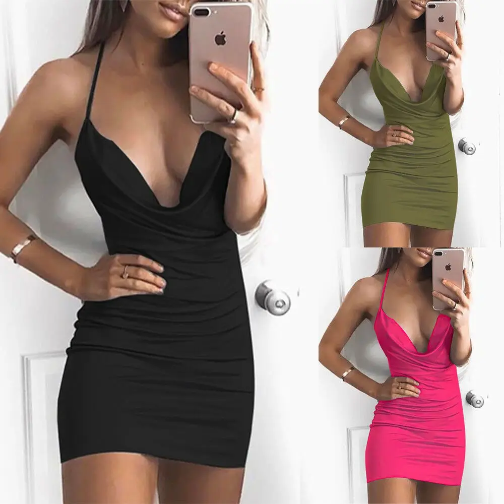 Новый Для женщин женские летние модные Повседневное Bodycon Тонкий без рукавов с