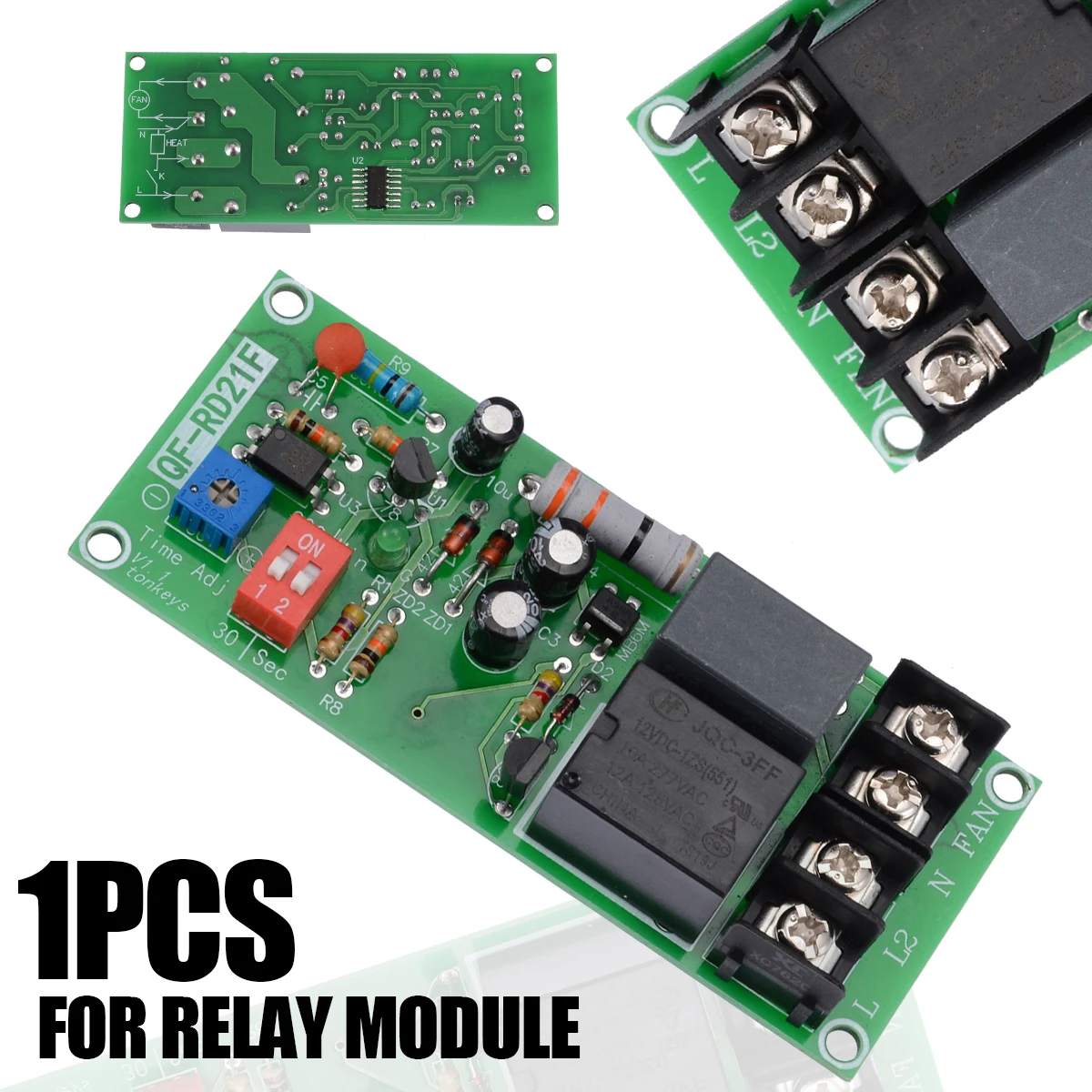 AC 110V-240V Delay Turn OFF Module Relay Timer Control Switch Adjustable Timing Off Board | Обустройство дома