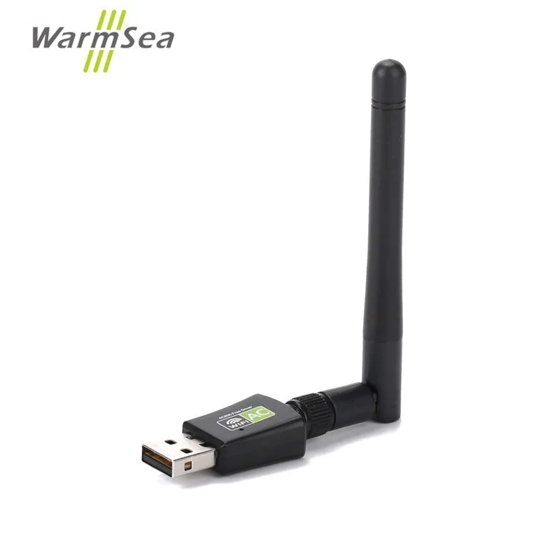 WiFi адаптер 600 Мбит/с USB беспроводной двухдиапазонный Wi Fi с антенной Бесплатный