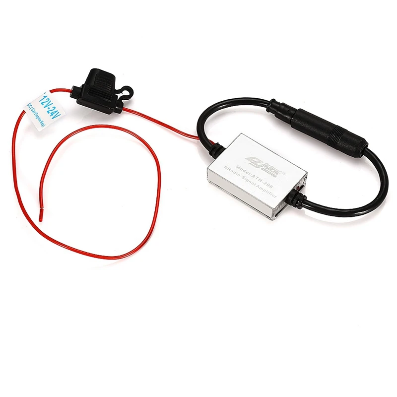 Cheyoule Ant - 208 V5 Radio Signal Amplifier Car Antenna Booster 25Db Gain Metal Case | Автомобили и мотоциклы