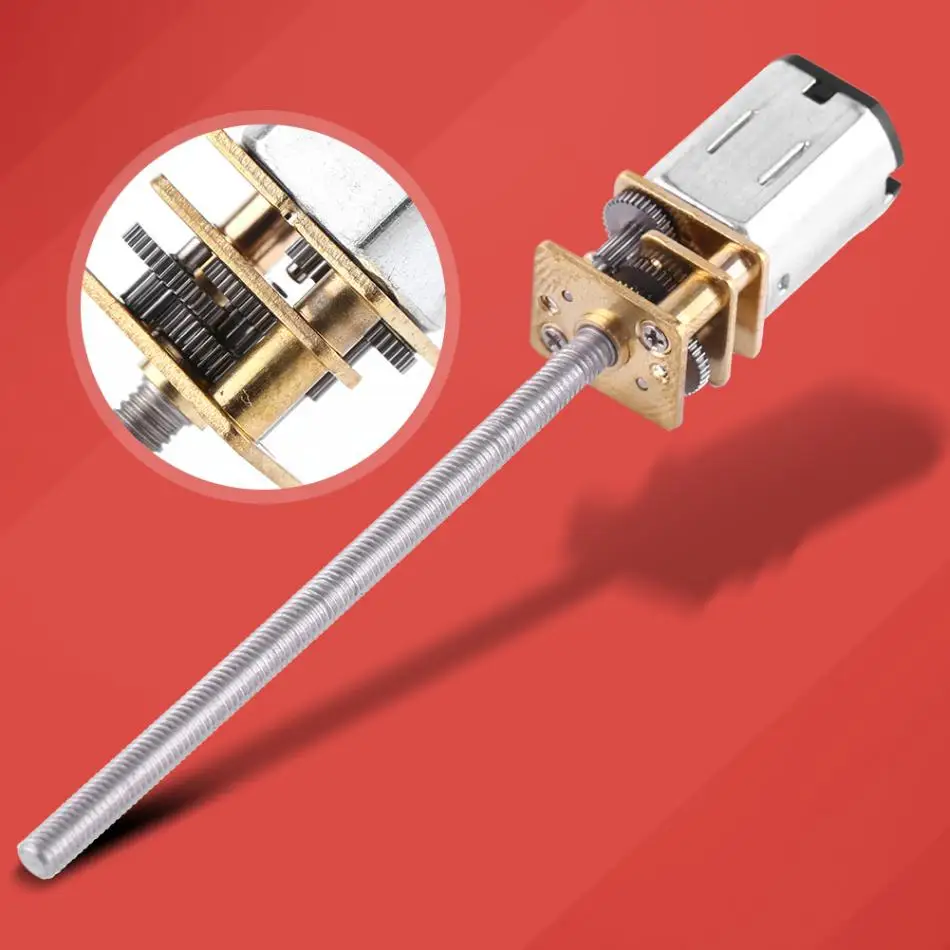 VBESTLIFE DC 6V мотор редуктор с длинной M3 * 55 мм винтовой резьбой выходной вал 30 об/мин ~