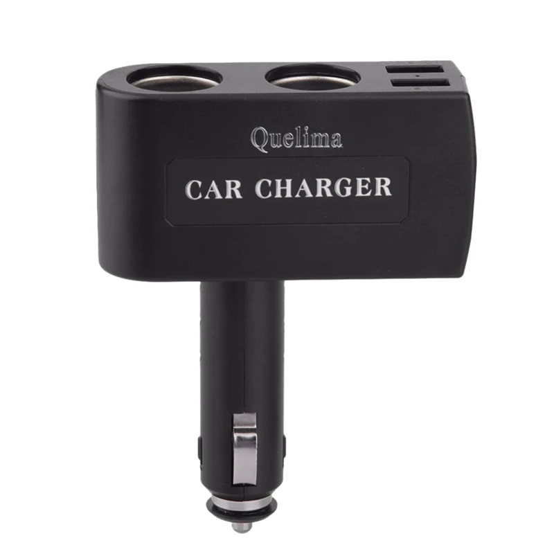 Quelima Qc3.0 двойной Usb Автомобильное зарядное устройство питания Двойные розетки