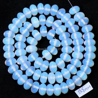 high quality 5x8mm smooth man made moonstone rondelle shape gems loose beads strand 15 diy creative jewellery making w2070