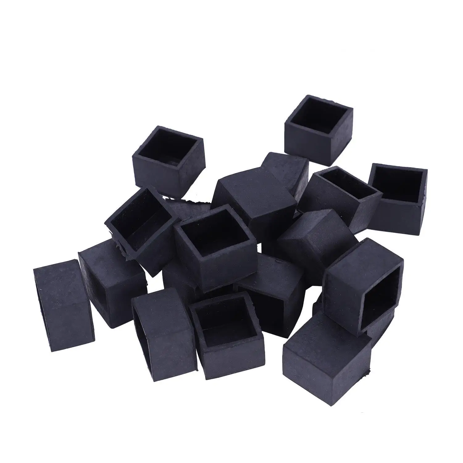 Promotion! Square Furniture Table Chair Leg Foot Cover Cap 20pcs 30mmx30mm Black | Мебель