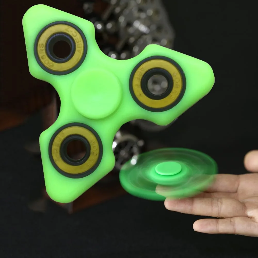 Подлинный Спиннер зеленый EDC ручной антистресс для аутизма и СДВГ Finger игрушка