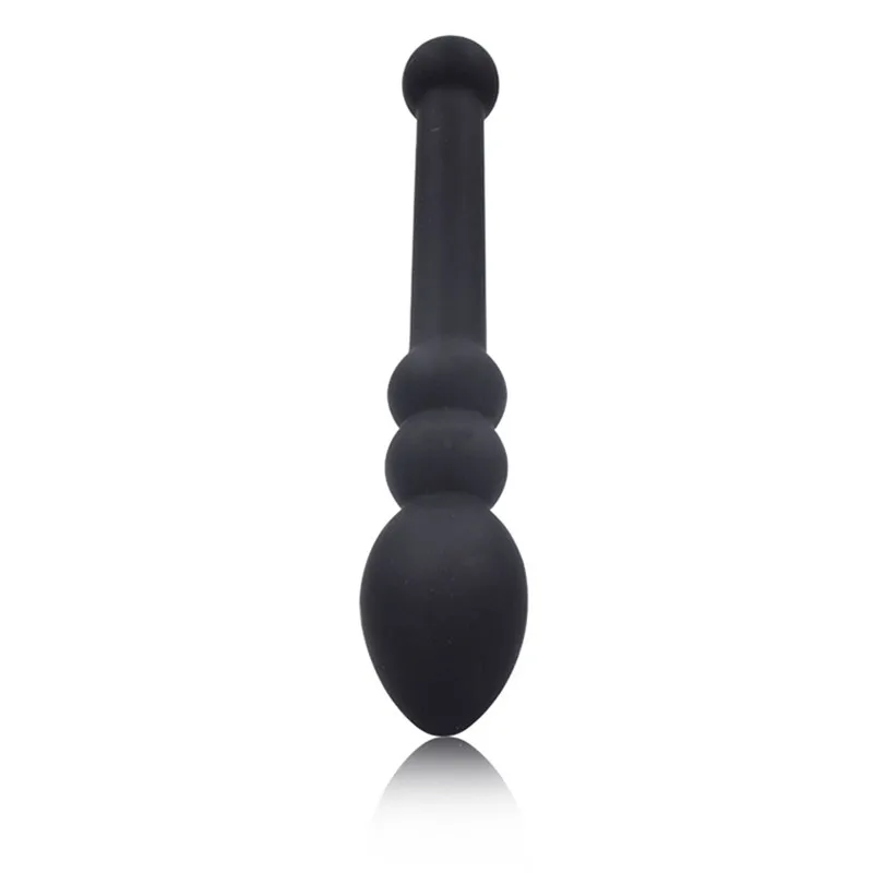 Soft Silicone Anal Beads Plug Butt Sexe Toys For Men Woman Black Dildo Anus Massager Ass Stimulate Masturbator Adult |