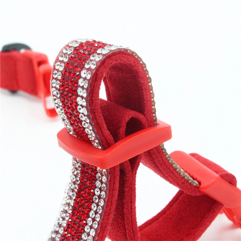 Ошейники для собак удобный регулируемый ремень Блестящий горный хрусталь щенок