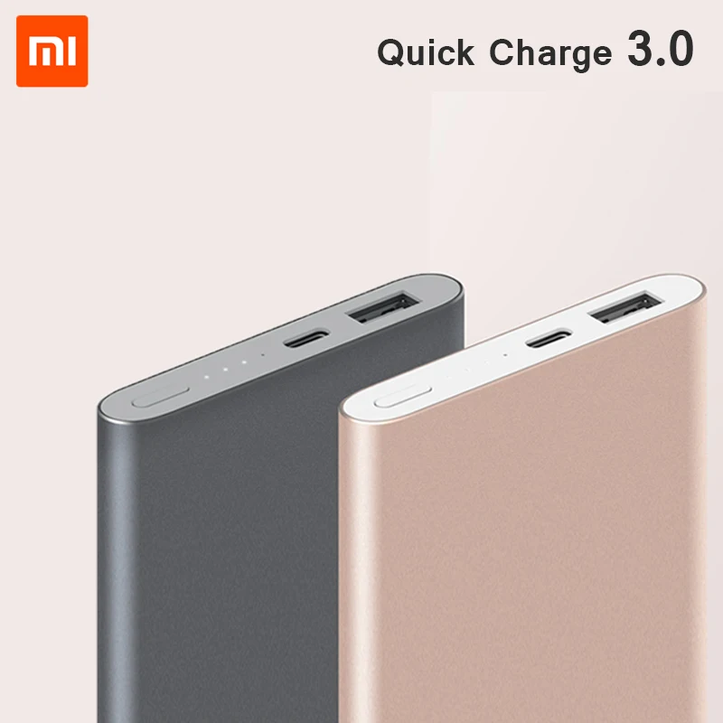 Xiaomi Mi Pro 10000 мАч Внешний аккумулятор type C USB внешний двустороннее быстрое зарядное