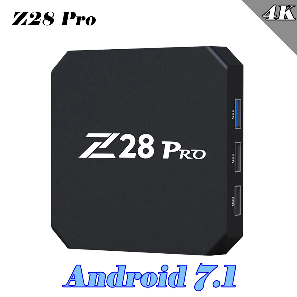 Mesuvida Z28 Pro Smart ТВ Box Android 7 1 RK3328 Cortex A53 Max 1/2G Оперативная память 8/16G Встроенная HDMI