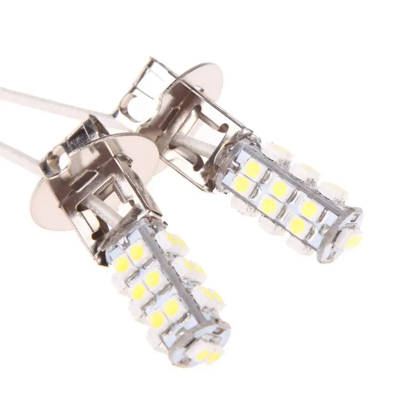 2 шт./компл. 12V H3 26 3w SMD светодиодный холодный белый автомобильный противотуманный