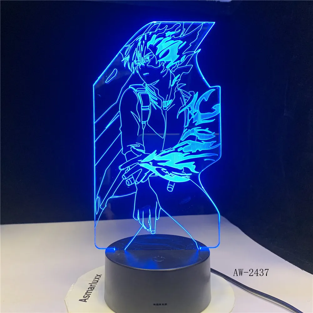 Новый Наруто фигурку Uzumaki 3D светодиодный ночник настольная лампа новинка
