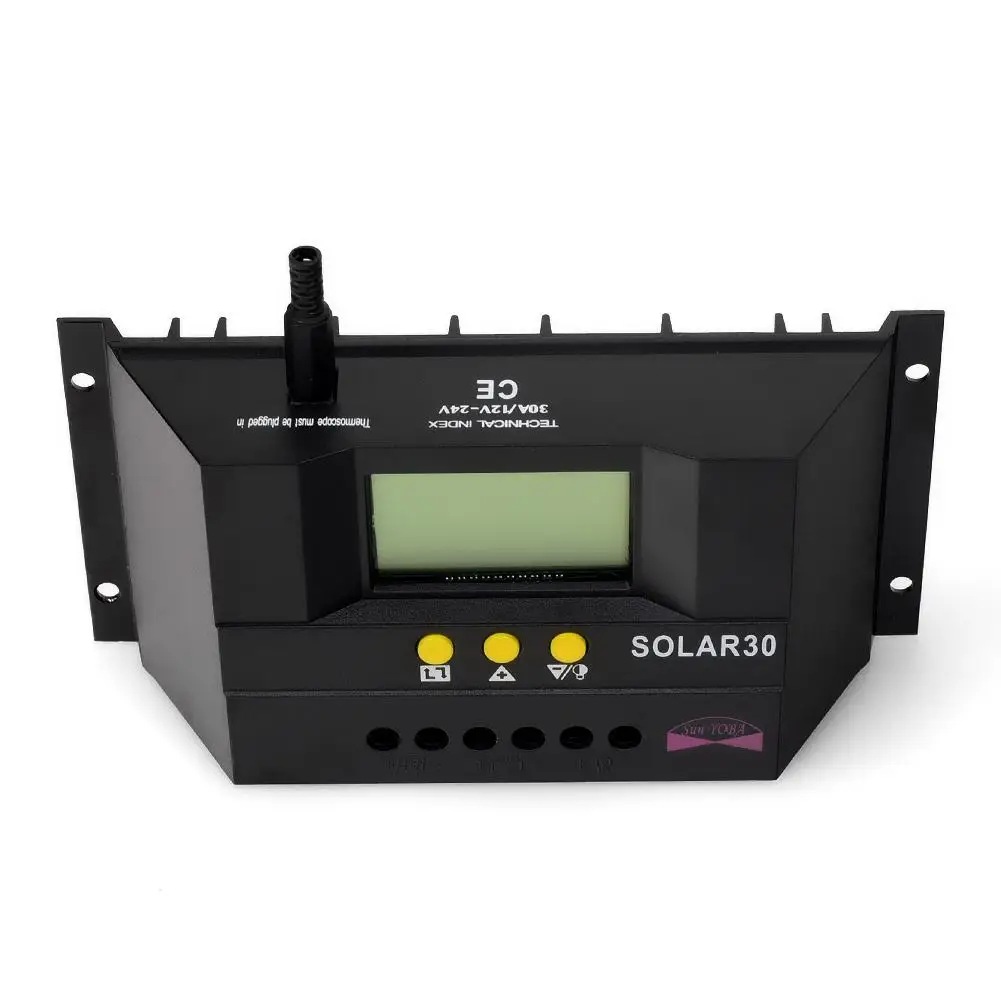 Лучшая цена регулятор солнечного заряда 30A 12 V/24 V Fot панель солнечной батареи