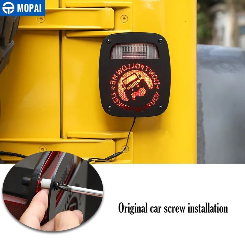 MOPAI колпаки лампы для Jeep Wrangler 1997-2006 Автомобильный задний светильник крышка