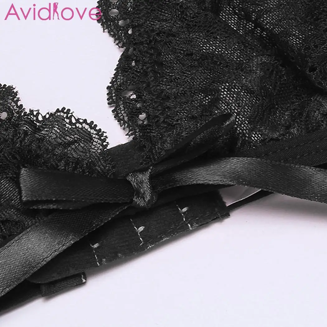 Avidlove женское сексуальное кружевное белье комплект нижнего белья с ремнями Тедди