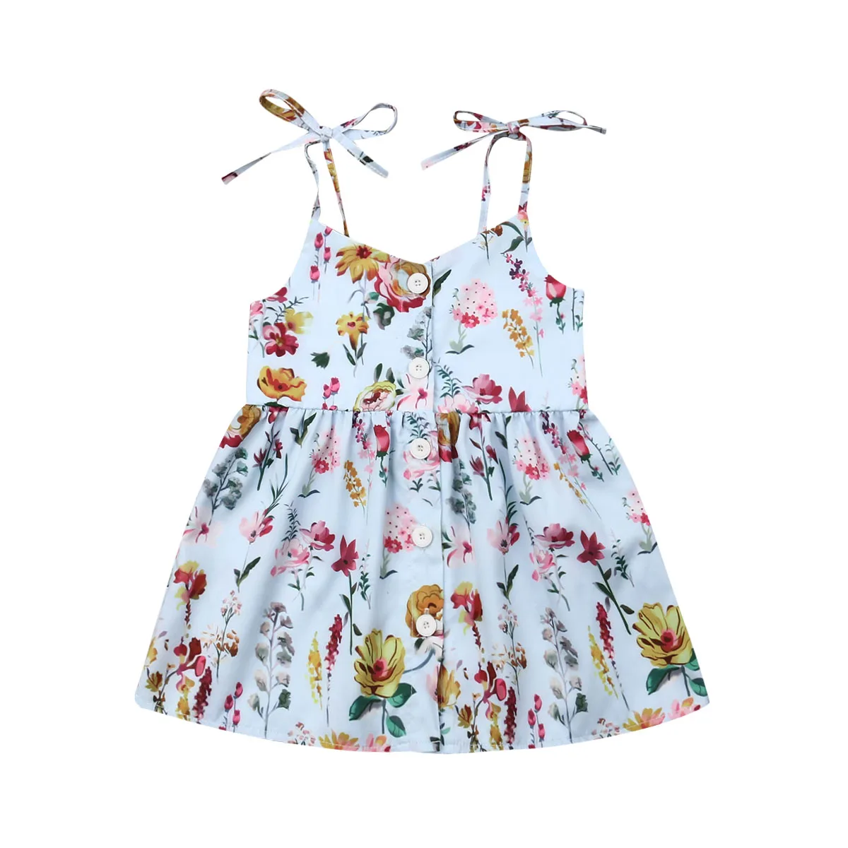 New Summer Kids Baby Girl Sleeveless Floral Boho Strap Dress Sundress Clothes 6M-4Y | Детская одежда и обувь