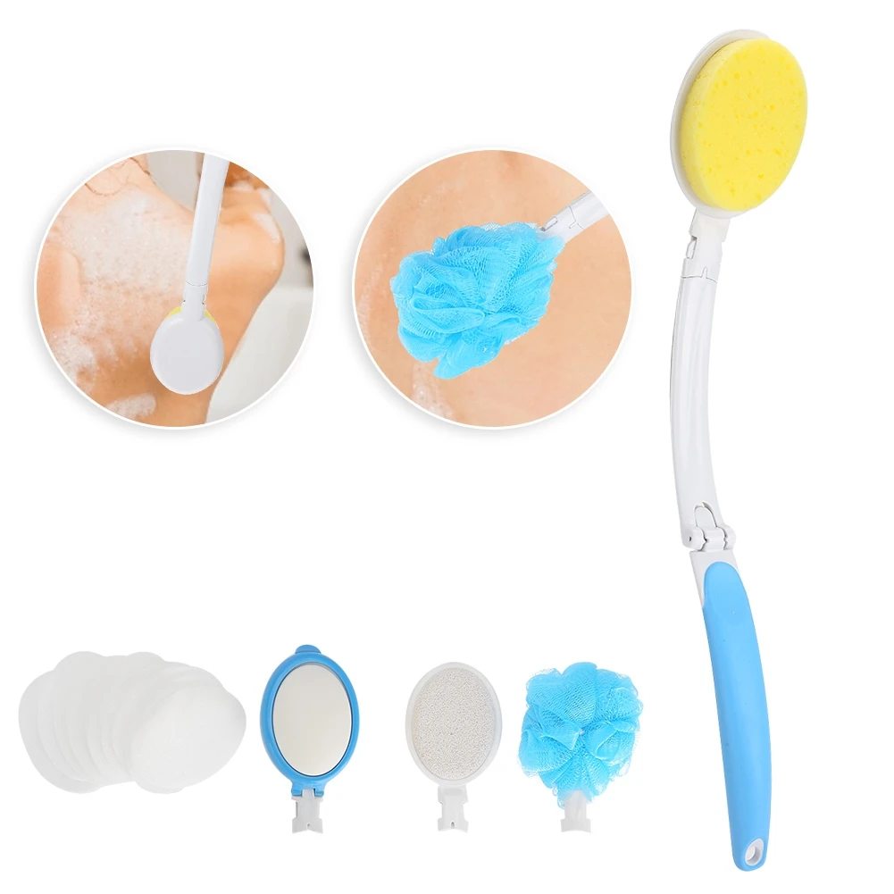 Многофункциональная Складная длинная ручка для тела щетка душа чистки спины