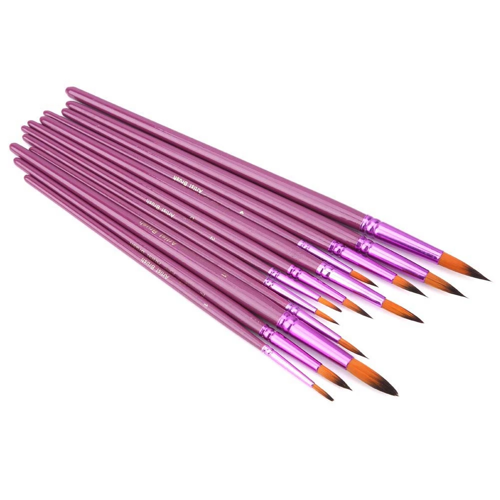 Гуашь Ручка нейлоновая краска для волос Акварельная кисть художественные