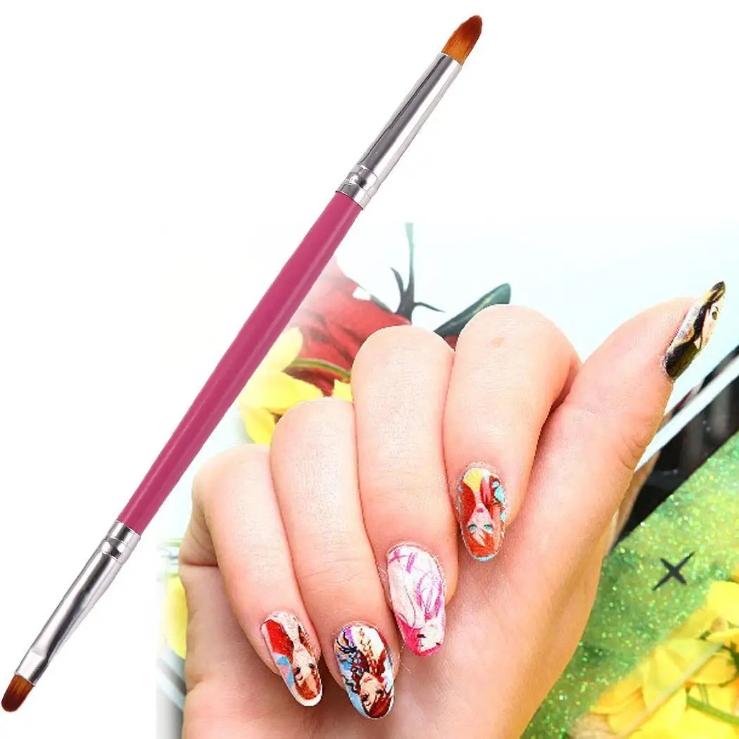 Nail Art Pen Dual Head Painting Drawing Brush 0.7cm/0.3inch Made of wooden handle and nylon bristles Tools | Красота и здоровье