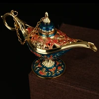 small traditional lamp incense burner magic lamp retro censer panto tea pot genie oil lamp prop home decorative art ornaments