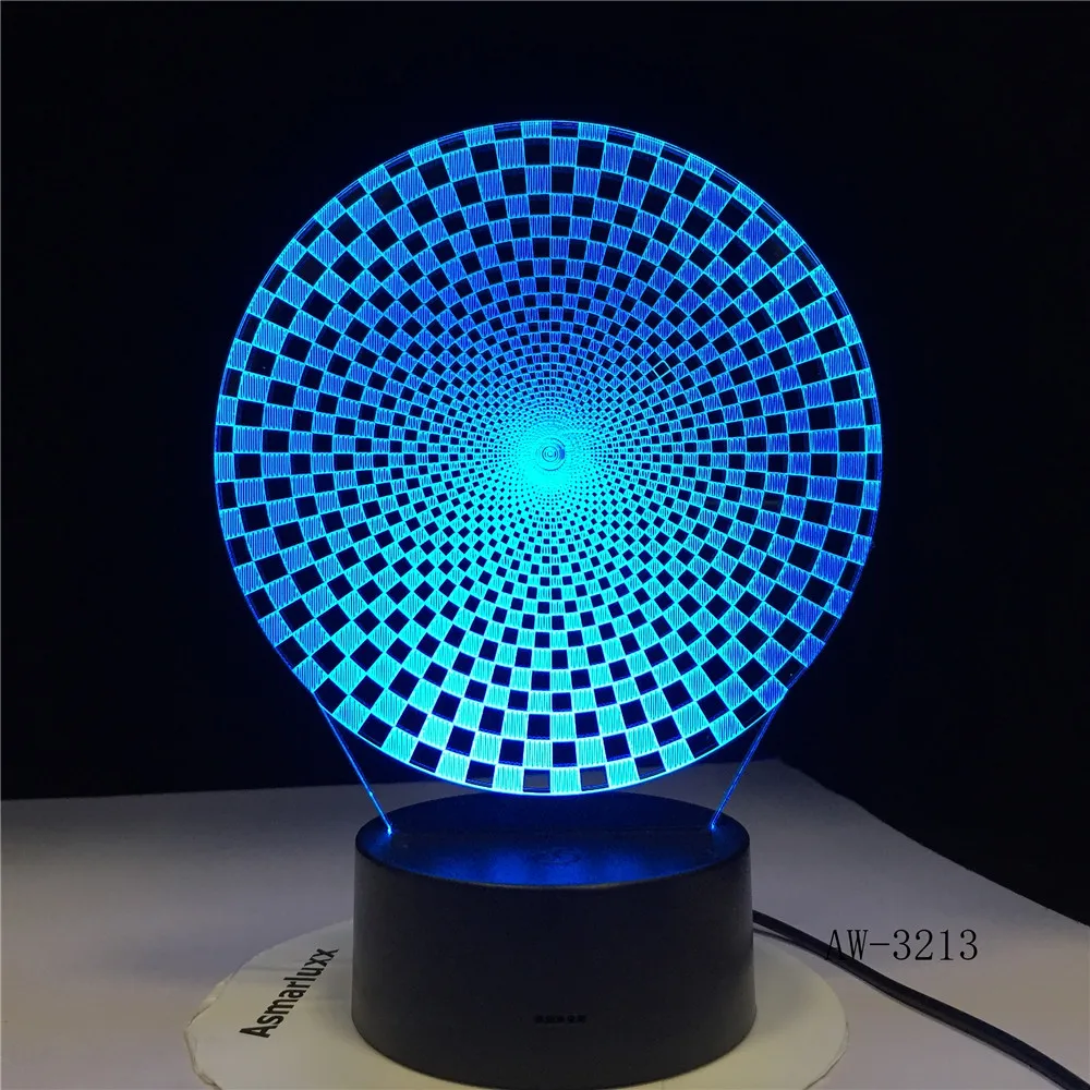 3D Colorful Visual Led Abstract New Shape Night Lights Usb Animal Table Lamp Bedroom Sleep Lighting Fixture Decor AW-3213 | Лампы и