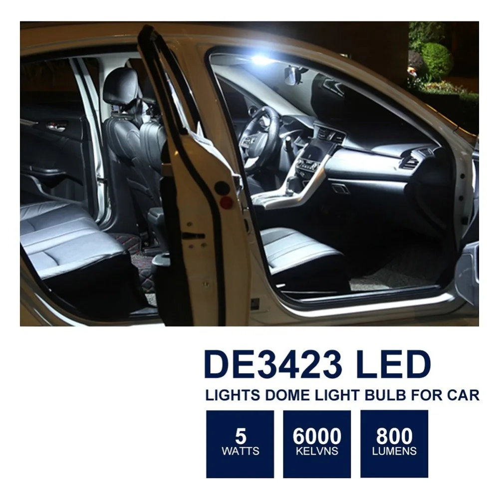 2 шт. 12SMD 4014 светодиодный Canbus 31 мм гирлянда Подсветка салона Купол Карта лампы DE3175