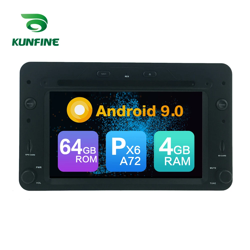 Android 9 0 Core PX6 A72 Ram 4G Rom 64G Автомобильный DVD GPS мультимедийный плеер стерео для Alfa Romeo