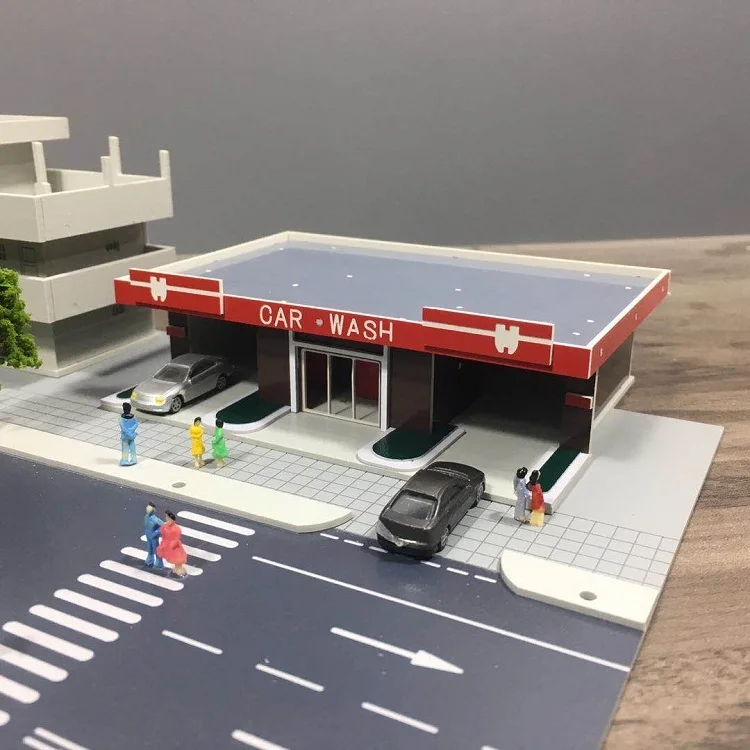 Литье под давлением 1/150 модель высокой архитектуры железнодорожной станции для