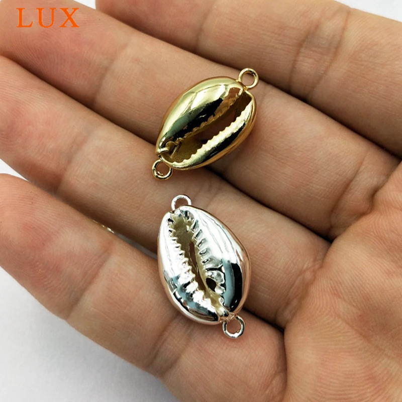 Оптовая продажа полностью позолоченный соединитель Cowrie Shell морской корпус