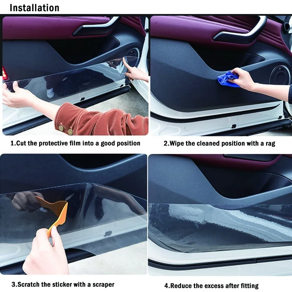 

30cmx152cm Premium Paint Protection Film Car Wrap Clear Transparent For Car Mobile Phone Anti-slip Adhesive Scratch Stickers