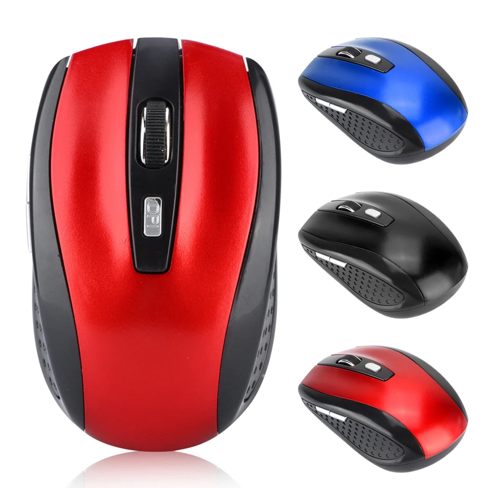 6D ультра тонкая 2 4G 1200 точек/дюйм USB Беспроводная мышь эргономичная оптическая
