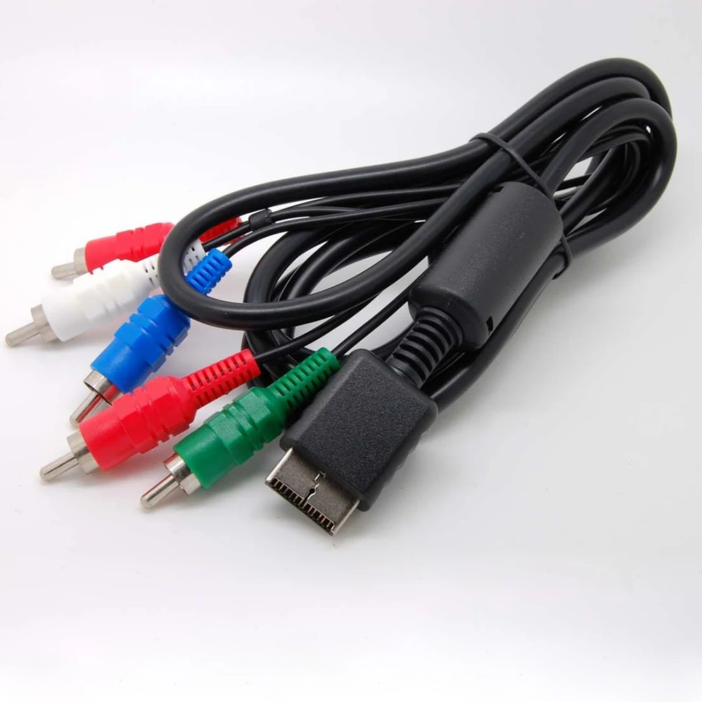 Аксессуары для игр 140 см компонент 5RCA AV Аудио Видео HD ТВ кабель Sony 1 2 3 PS1|Кабели VGA| |