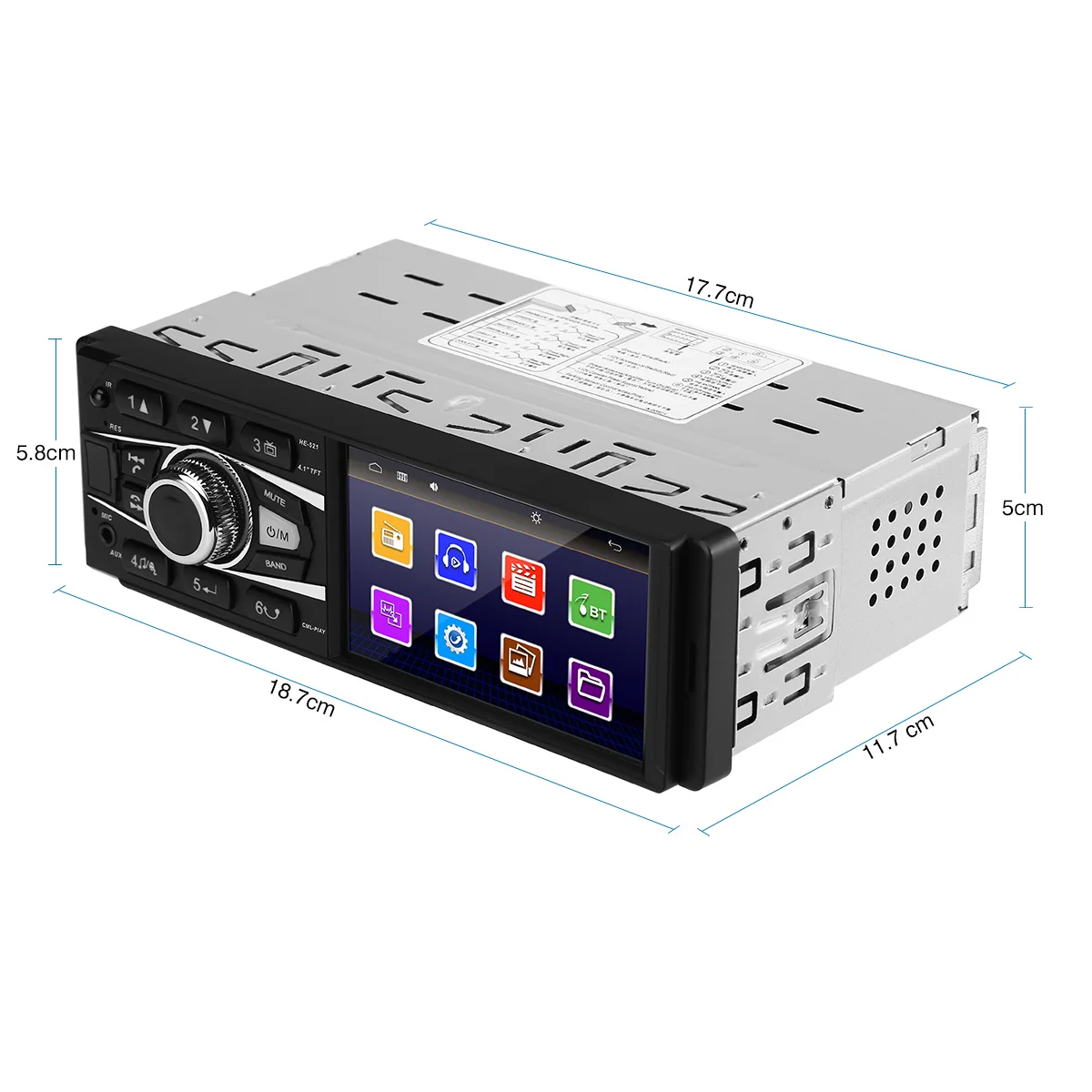 1din 4 дюймовый автомобильный MP5 плеер 800*480 FM Bluetooth Авторадио сенсорный стерео