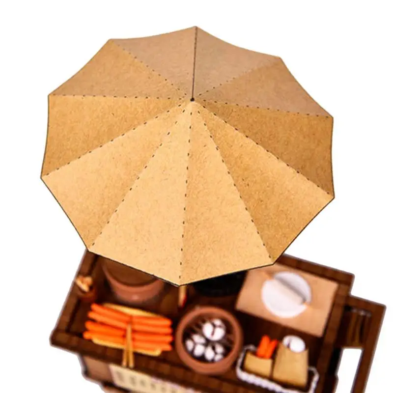 Китайская тележка для завтрака сделай сам Dollhosue игрушка имитация кукольного