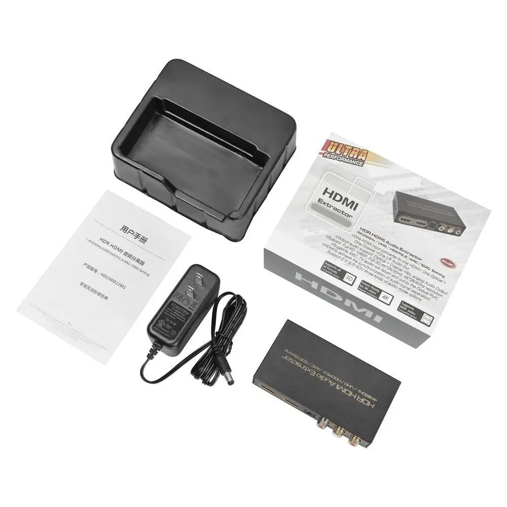 HDR HDMI истинная матрица 4X2 АУДИО ВЫКЛЮЧАТЕЛЬ экстрактора для Dolby ARC SPDIF EDID 4 в 2 Выход