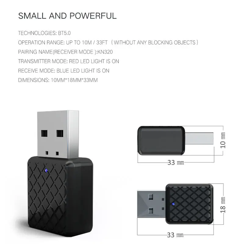 Новинка 5 0 Bluetooth аудио приемник передатчик 3 мм Aux разъем стерео для ТВ ПК