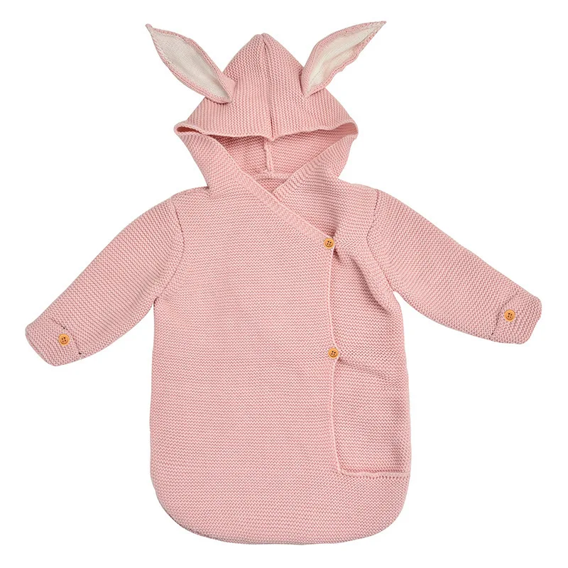2019 Hot Cute Newborn Baby Blankets Envelope For Covers Rabbit Ear Swaddling Wrap Photography Clothes |