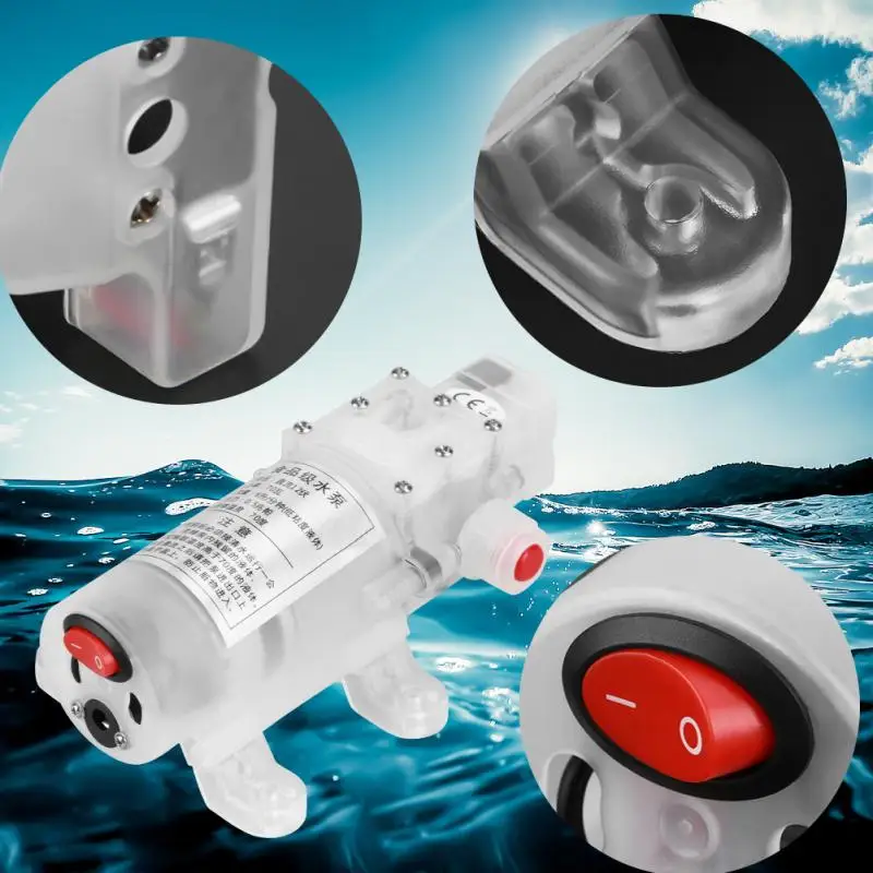 Новый мембранный Водяной насос Dc 12v 70w пищевой самовсасывающий с