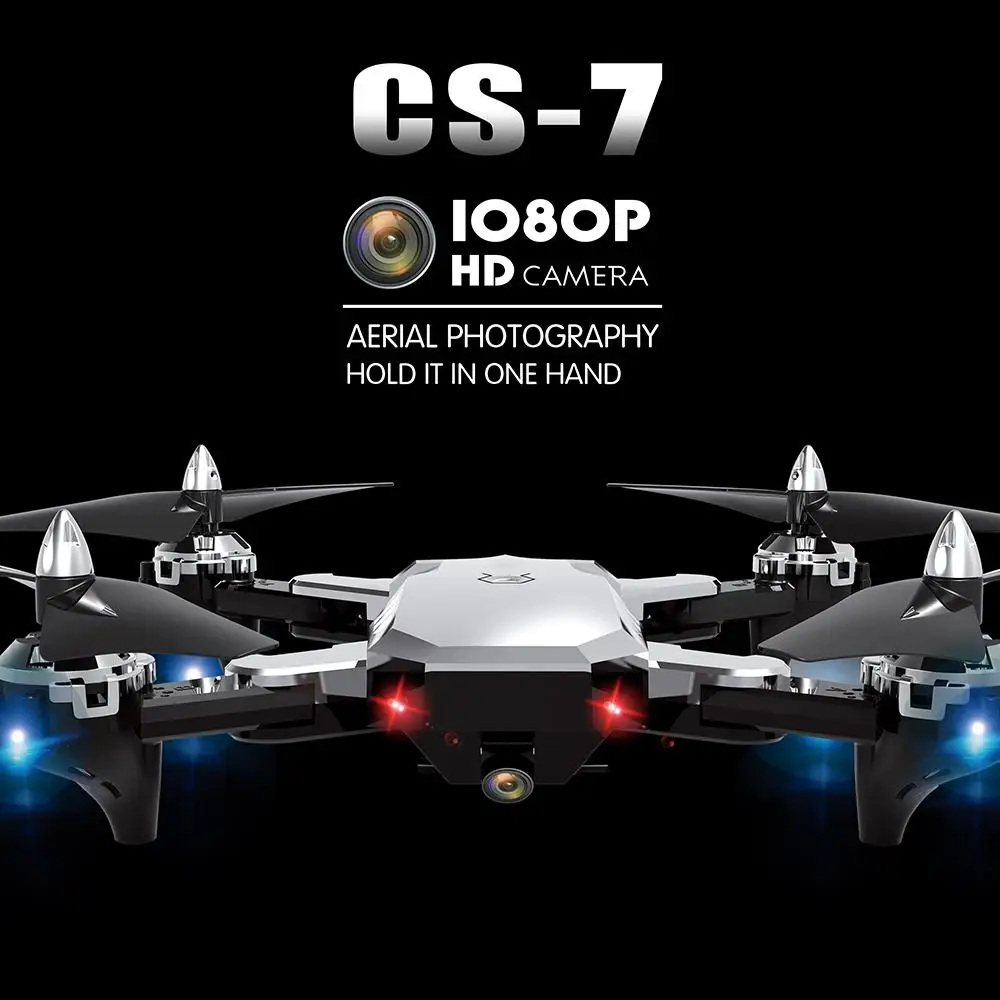 CS 7 2 4 Ghz g сенсор складной мини Радиоуправляемый квадрокоптер Дрон HD камера Wifi FPV