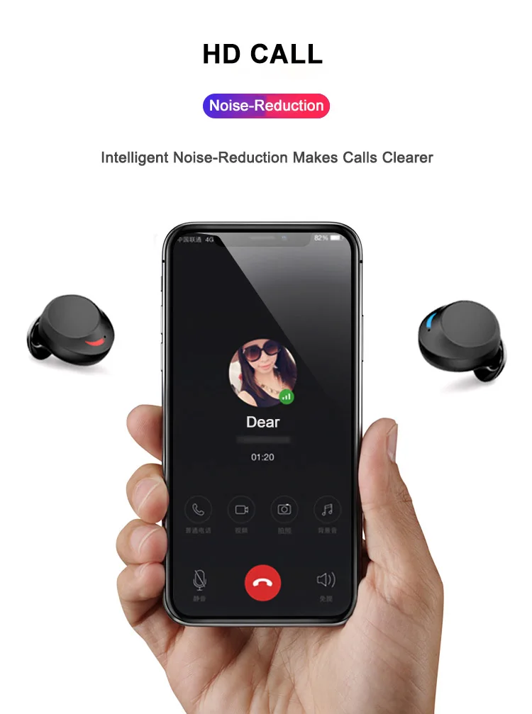 C3 гарнитура TWS BT5.0 3000 мА/ч наушники Bluetooth громкой связи для Беспроводной IPX8