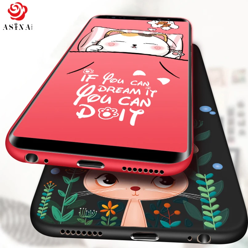 Silicone Case For Samsung Galaxy Note 9 8 Cute Cartoon Cover Shockproof Bumper Funda Coque |